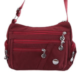 Crossbody Umhängetasche für Damen - Messenger Reisehandtasche aus wasserdichtem Nylon