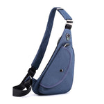 Sling Chest Bag Crossbody - Anti Theft Mini Travel Sports Bag With Earphone Jack