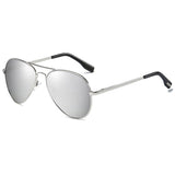 Classic Pilot Polarized Sunglasses - Metal Aviator Glasses UV400 Driving Goggles