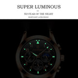 Stainless Steel Watch for Men - Luminous Luxury Wristwatch Waterproof Quartz