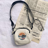 Mini-Handtasche für Damen – Segeltuch-Schulter-Crossbody-Tasche, Damen-Geldbörse, Handytasche