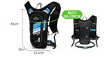 Sac à dos de vélo 8L unisexe avec sac à eau de 1,5 L - Sac de vélo réfléchissant imperméable et respirant