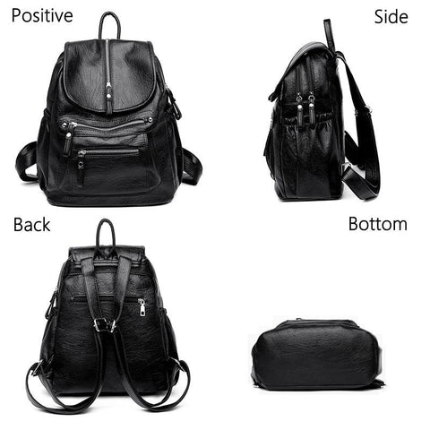 big pu leather backpack for women Vintage PU Leather Backpack for Women