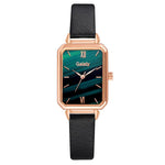Luxe vierkant horloge voor dames - Armband met quartz wijzerplaat Mesh