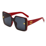 Vintage Emblem Sunglasses for Men - Gradient Retro Glasses Eyewear UV400 Driving Shades