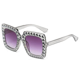 Übergroße Mosaic Star-Sonnenbrille für Damen – Retro-Süße Catwalk-Brille UV400-Brille