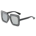 Oversized Mozaïek Star Zonnebril voor Dames - Retro Leuke Catwalk Bril UV400 Eyewear