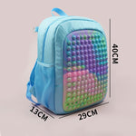 Mini Pop It-rugzak voor kinderen - Stress Relief Soft Toy Squishy Bubble Fidget Bag