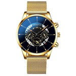 Classic Wristwatch for Men - Quartz Steel Belt Luxury Watch Calendar Business