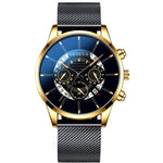 Montre-bracelet classique pour homme - Quartz, ceinture en acier, montre de luxe, calendrier, affaires