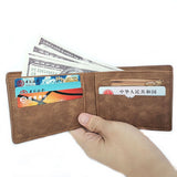 Dünne Brieftasche für Herren – wasserdichter Kreditkartenhalter, Münzbeutel, Geldbeutel mit Reißverschluss