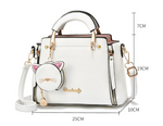 Trendige Mode-Handtasche mit Katzen-Geldbörse für Damen – Umhängetasche